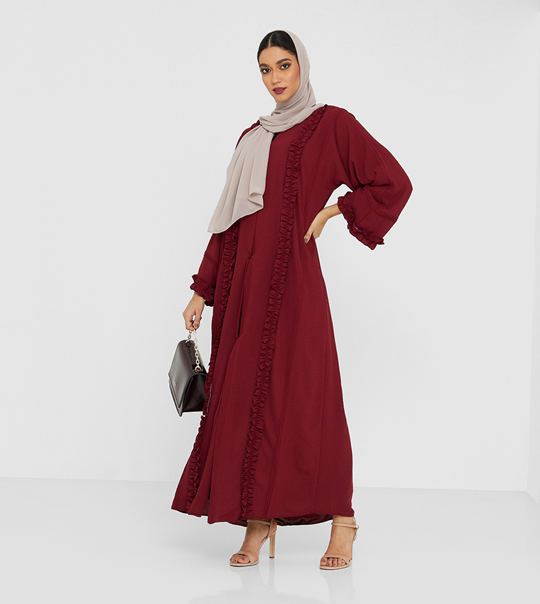 عباية باللون الكستنائي