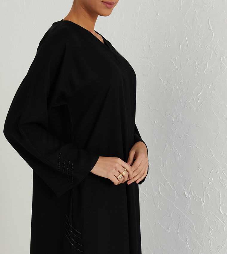 Black Stone Hand Both Sides And Sleeves