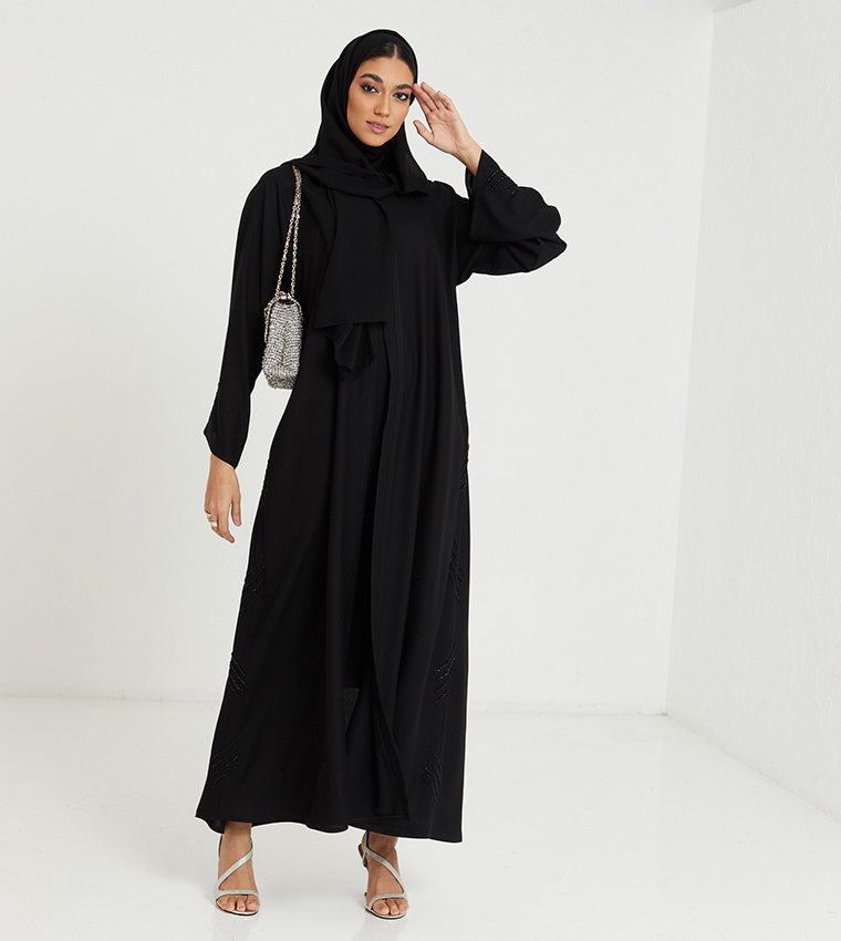 Black Stone Hand Both Sides And Sleeves