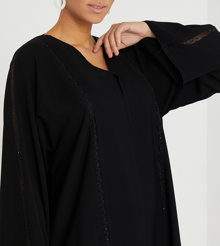 روزا عباية  عباية - أسود Abayas