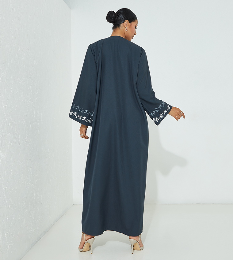 Floral Embroidered Occasional Abaya