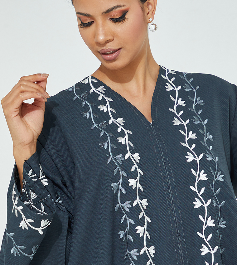 Floral Embroidered Occasional Abaya