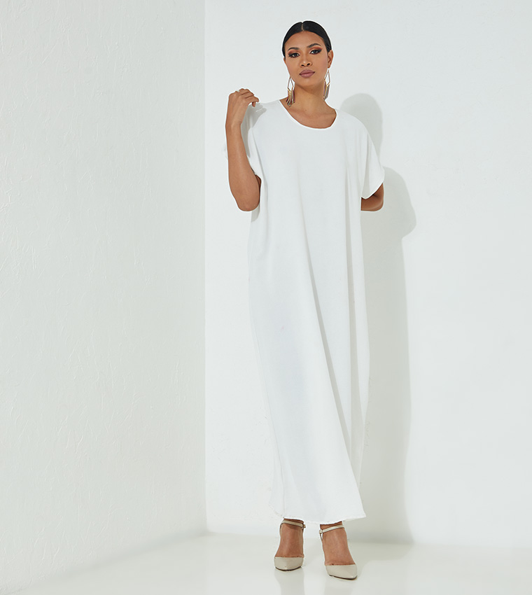 Embroidered Front Open Occasional Abaya