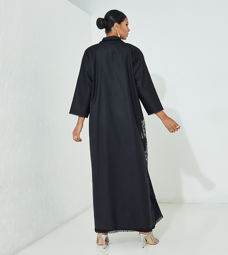 Hand Embroidered Occasional Abaya