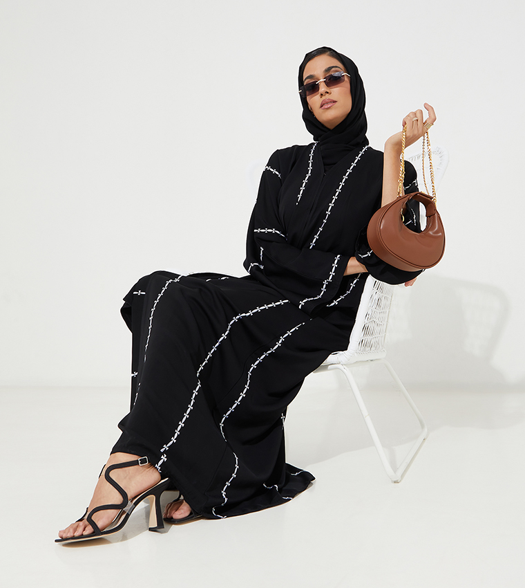 روزا عباية  عباية - أسود Abaya