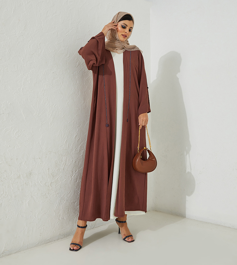 Roza Abaya  Abayas - Maroon Abaya