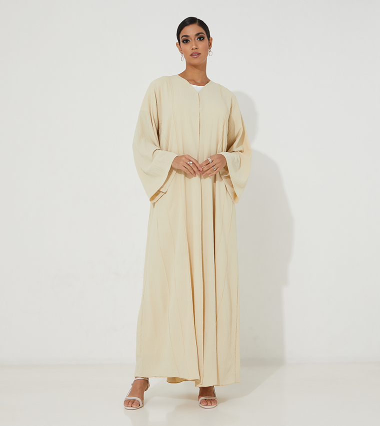 Crinkle Textured Abaya