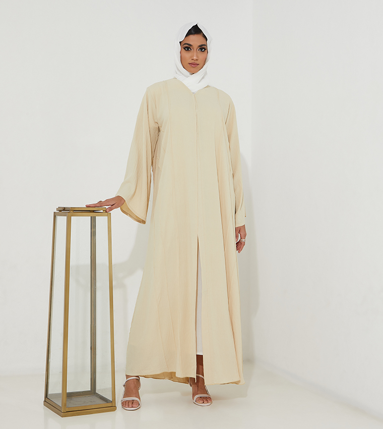 Crinkle Textured Abaya