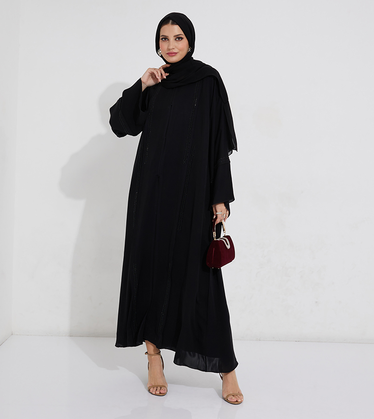 Long Sleeves Hand Work Abaya