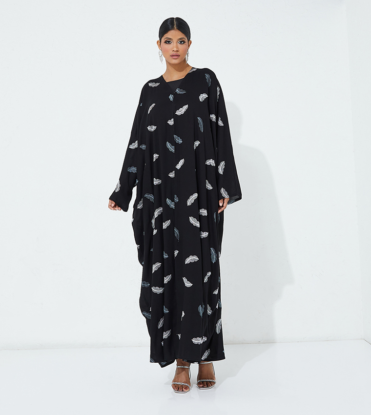 Embroidered Long Sleeves Abaya