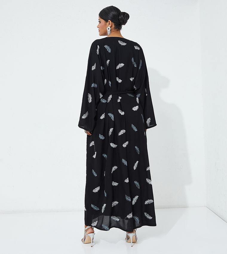 Embroidered Long Sleeves Abaya