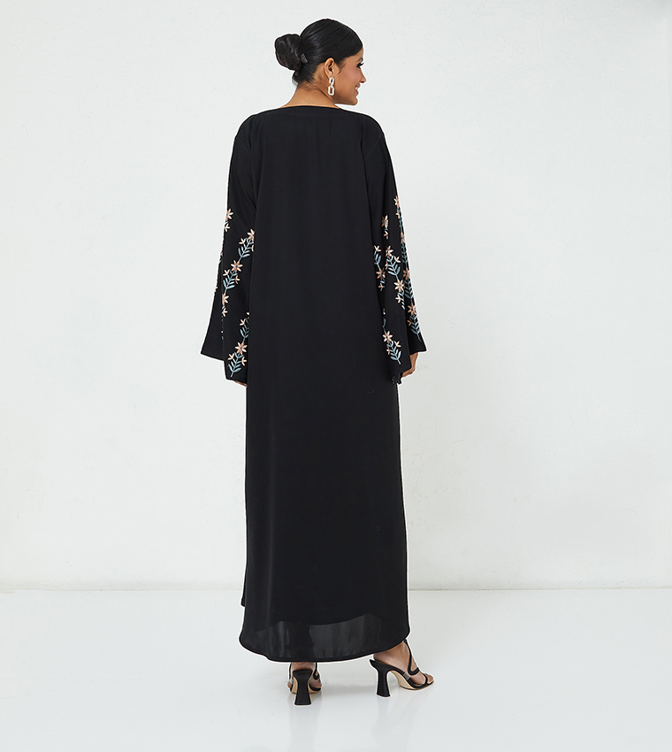 Embroidered Long Sleeves Abaya