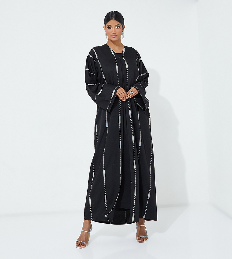 Embroidered Long Sleeves Abaya