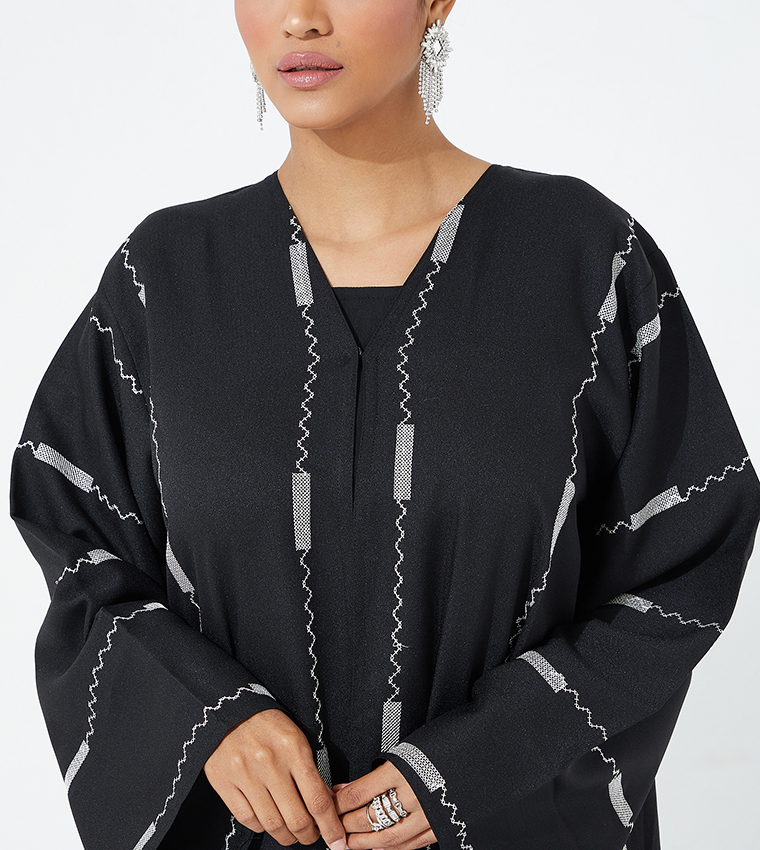 Embroidered Long Sleeves Abaya