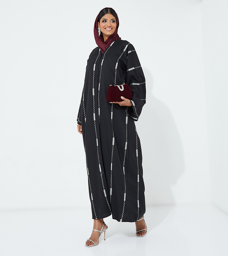 Embroidered Long Sleeves Abaya