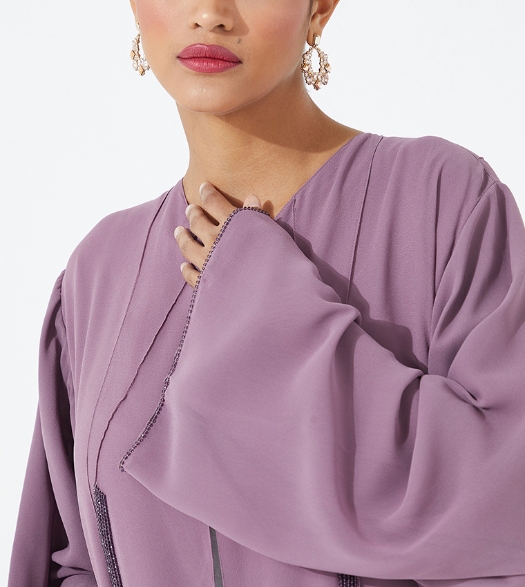 3 Layers Long Sleeves Casual Abaya