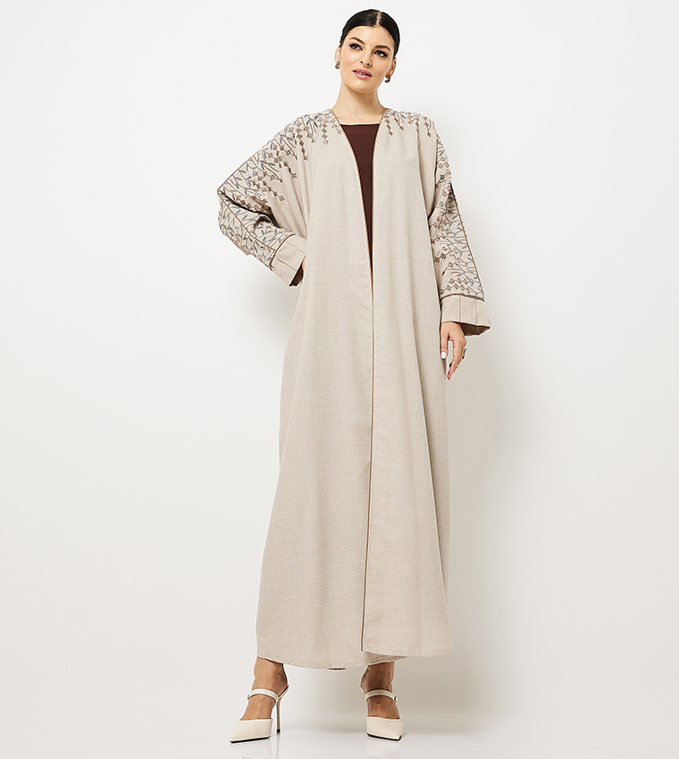 Embroidered Long Sleeves Abaya