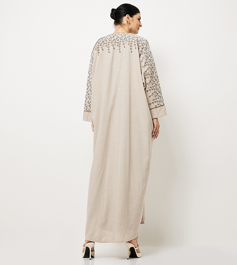 Embroidered Long Sleeves Abaya