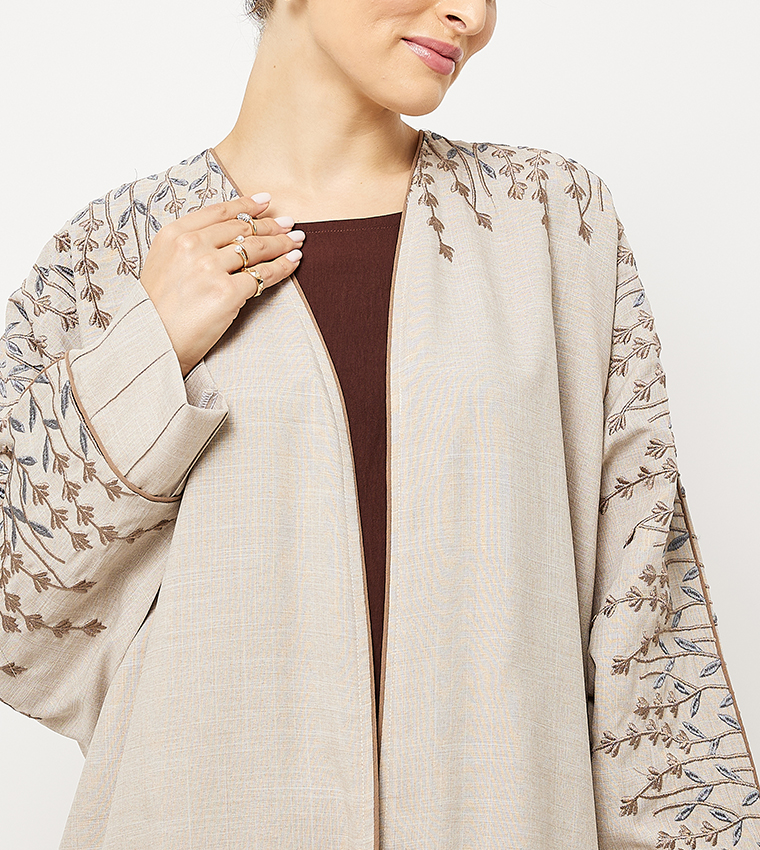 Embroidered Long Sleeves Abaya