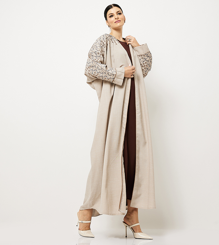 Embroidered Long Sleeves Abaya