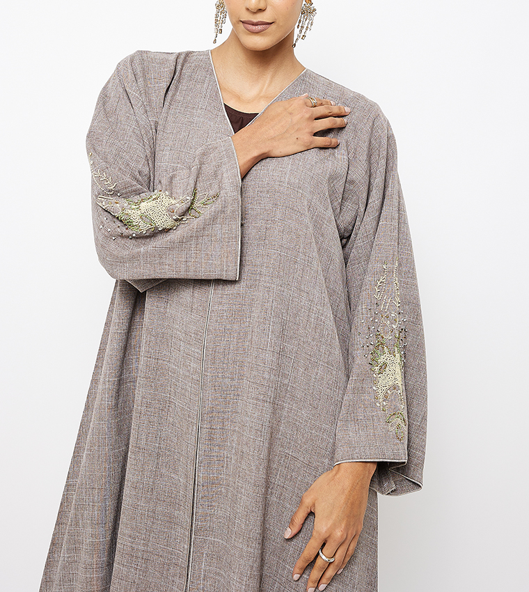 Embellished Long Sleeves Abaya