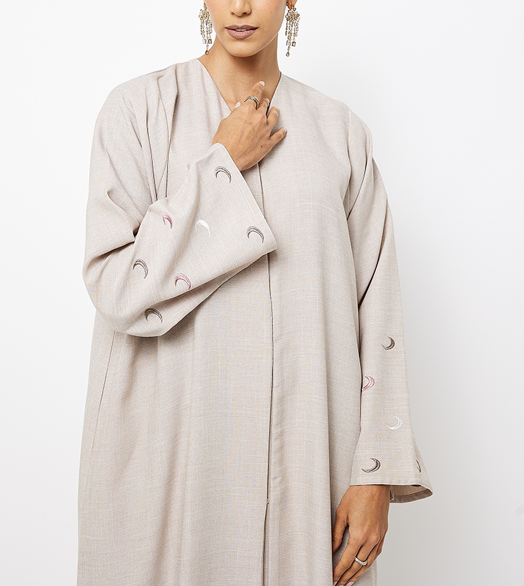 Embroidered Long Sleeves Abaya
