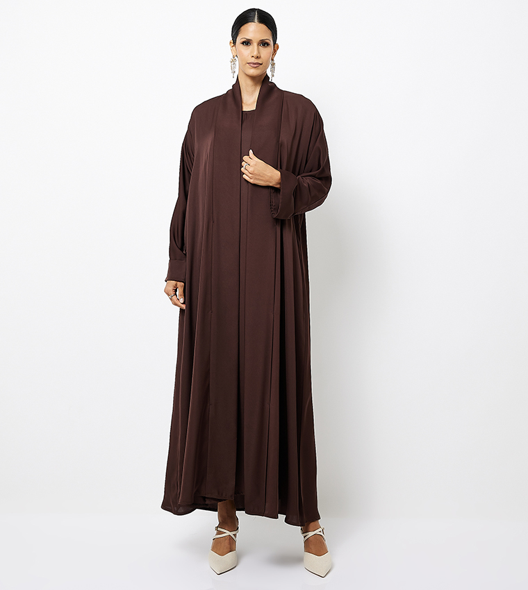 Solid Long Sleeves Abaya