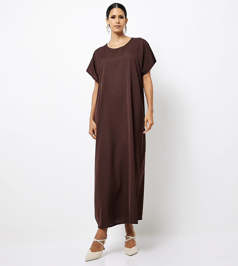 Solid Long Sleeves Abaya