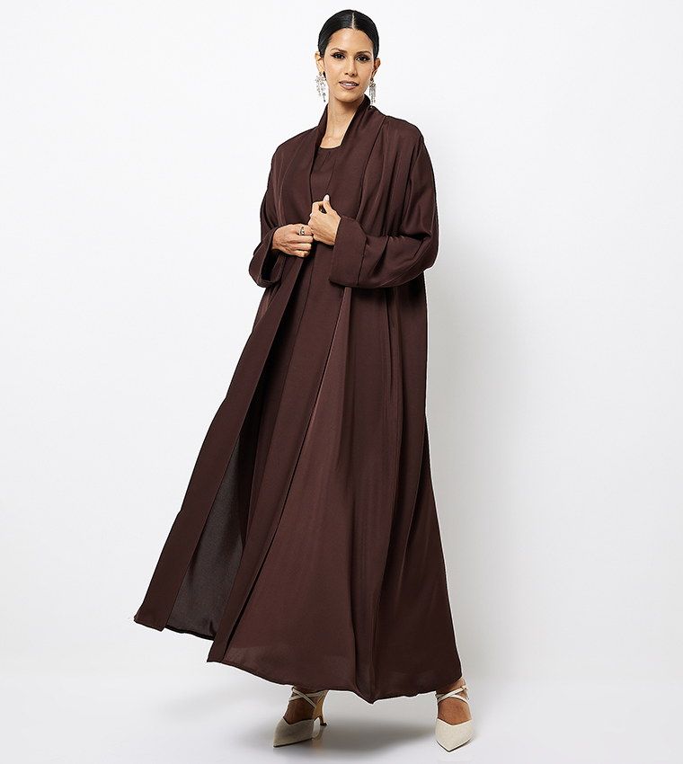Solid Long Sleeves Abaya