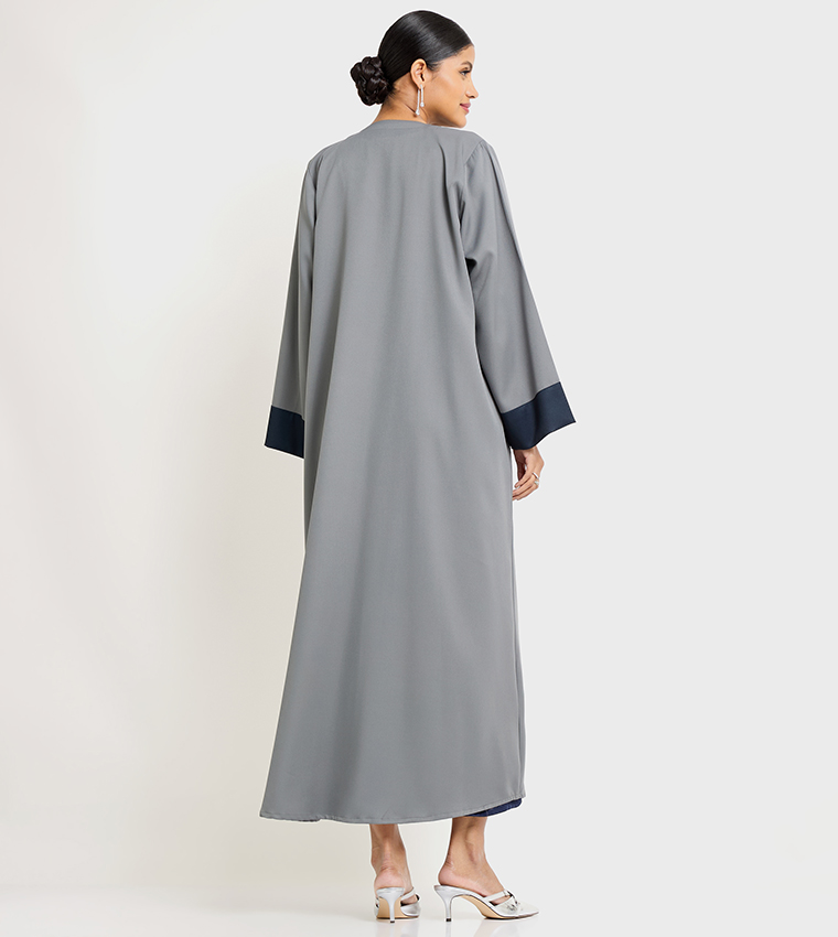 روزا عباية  عباية - رمادي Abayas