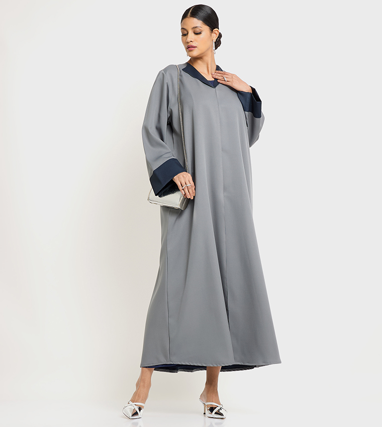 روزا عباية  عباية - رمادي Abayas