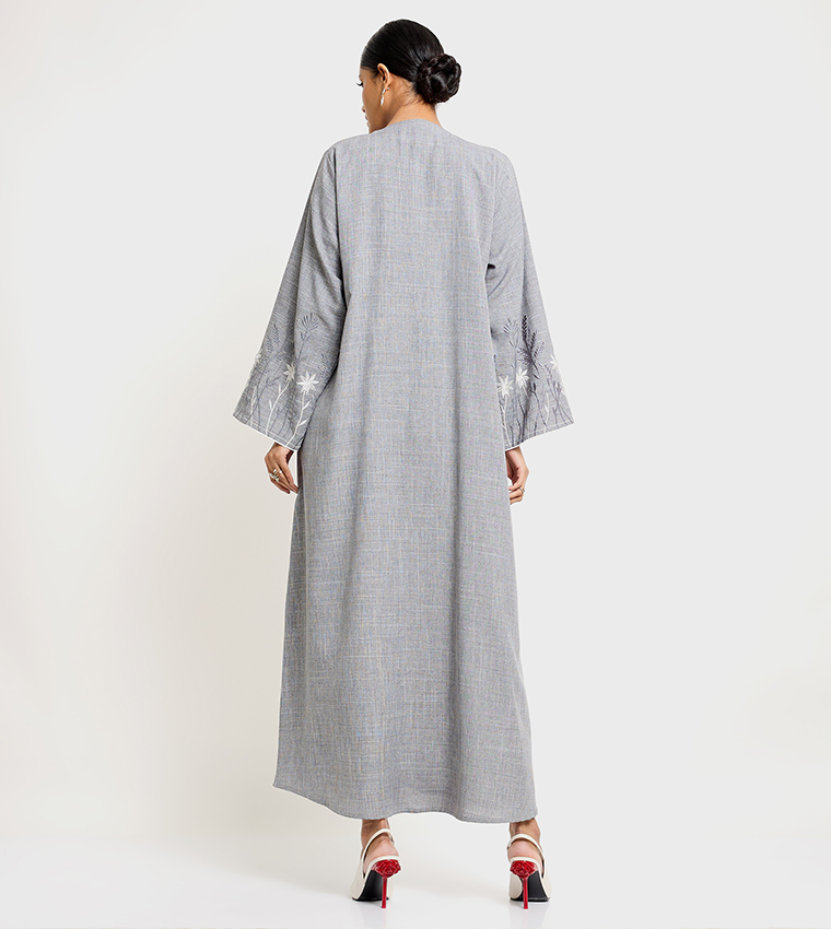 روزا عباية  عباية - رمادي Abayas