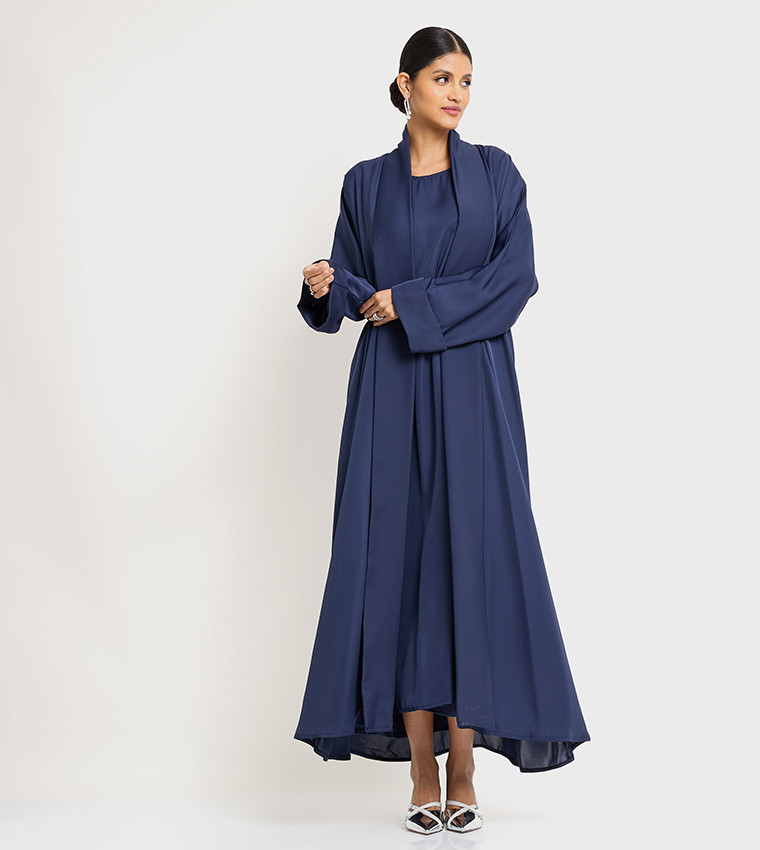2-Peice Long Sleeves Open Abaya