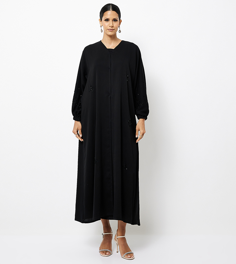 Embellished Long Sleeves Abaya