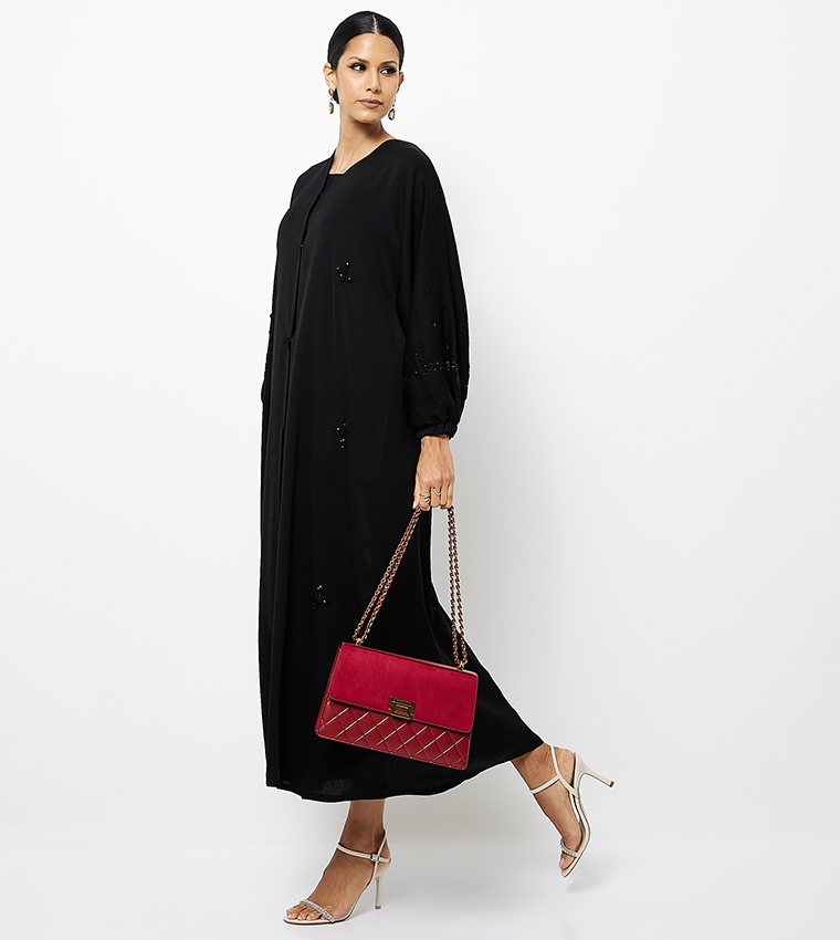 Embellished Long Sleeves Abaya