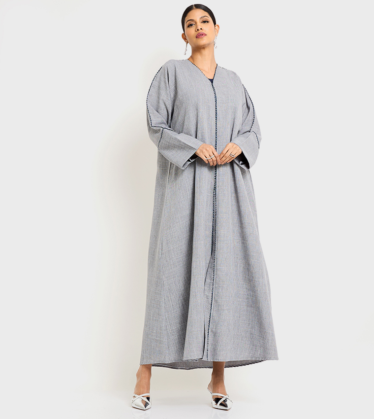 Hand Embellished Long Sleeves Abaya