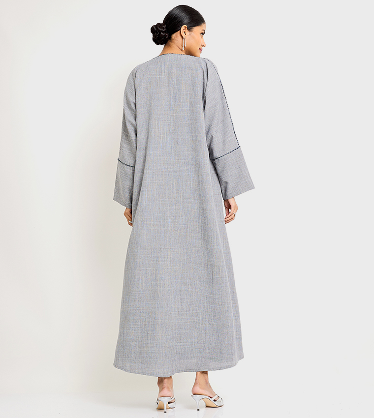 Hand Embellished Long Sleeves Abaya
