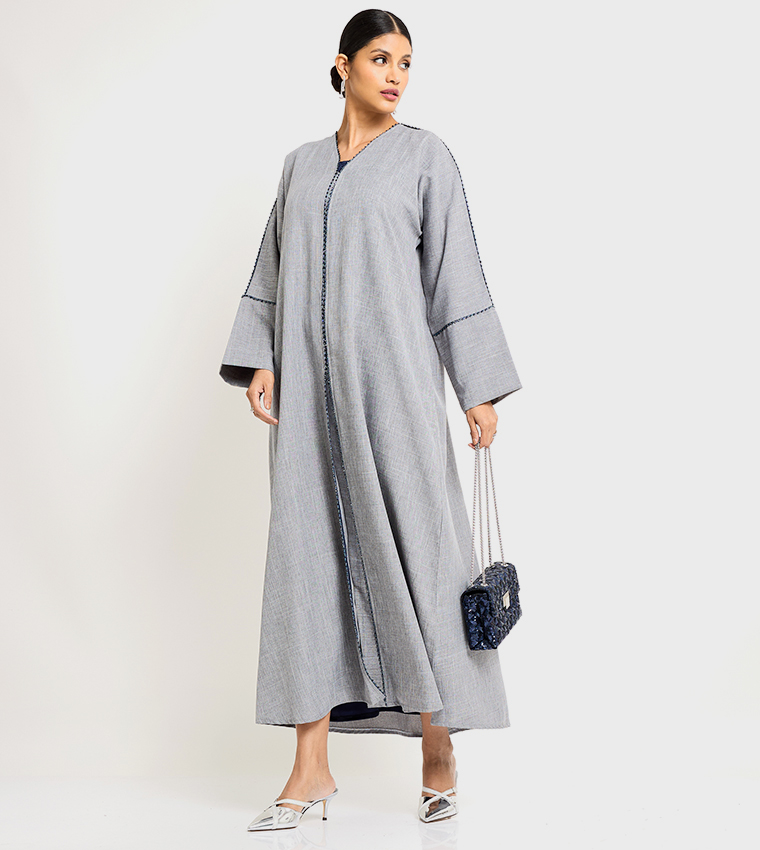 Hand Embellished Long Sleeves Abaya