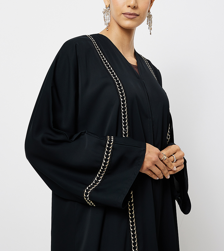 Embroidered Long Sleeves Abaya