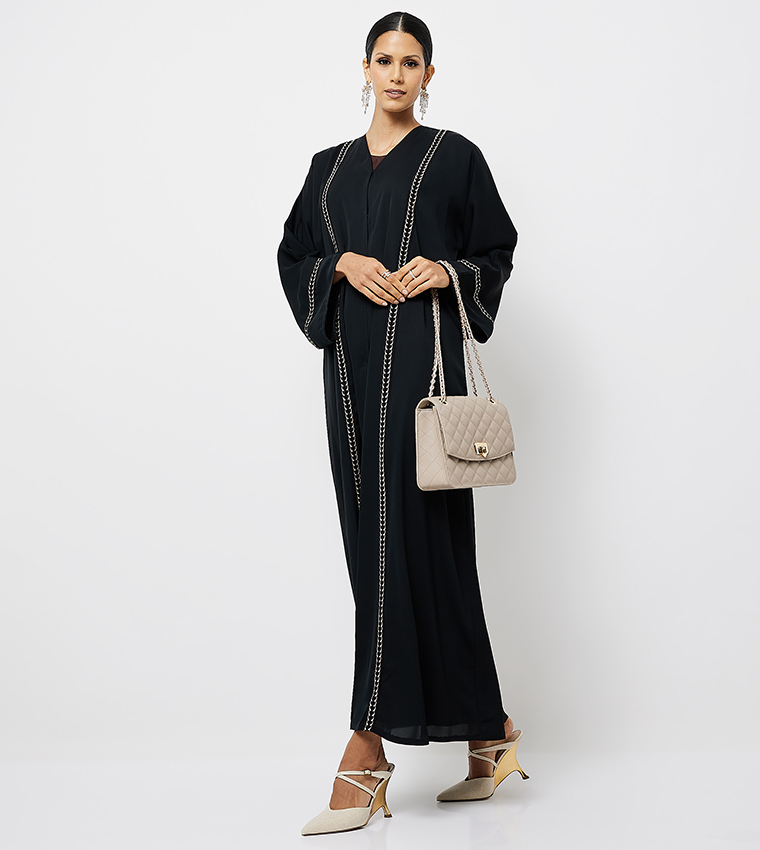 Embroidered Long Sleeves Abaya