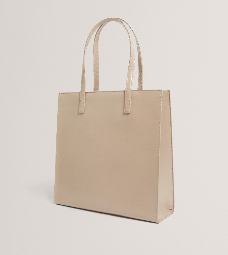 CRINKON Textured Logo Detail Tote Bag, Large