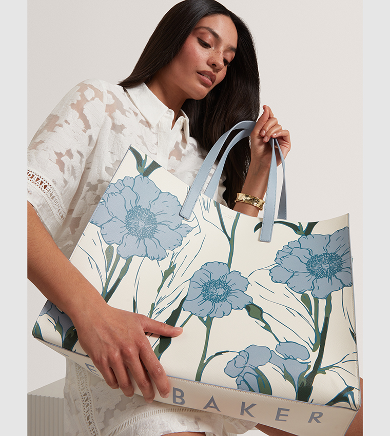 TOOOCON Floral Printed Tote Bag, Extra Large