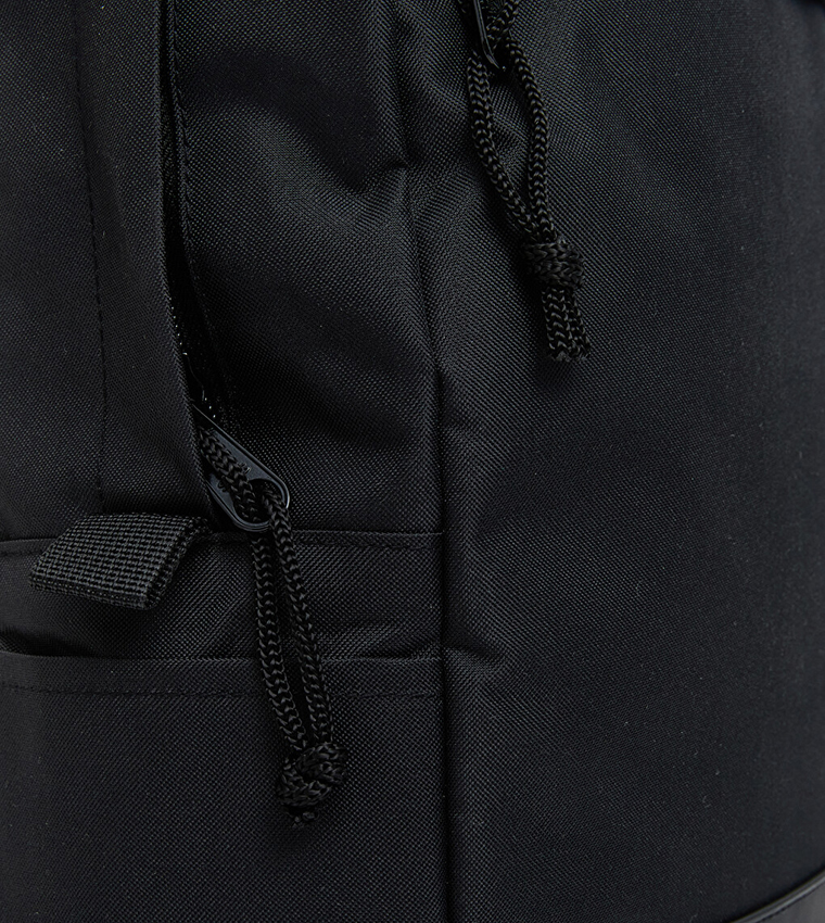 Solid Zipper Backpack