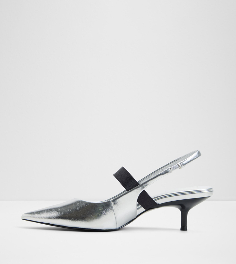 SABINNA Metallic Slingback Pumps