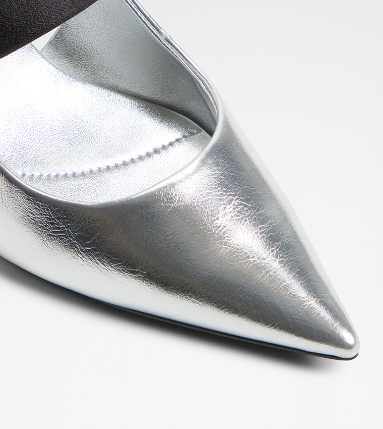SABINNA Metallic Slingback Pumps
