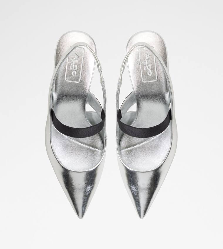 SABINNA Metallic Slingback Pumps