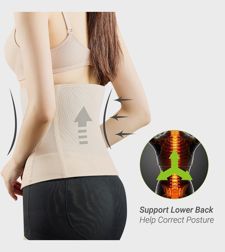 مشد جسم بتفاصيل دانتيل 2 في 1