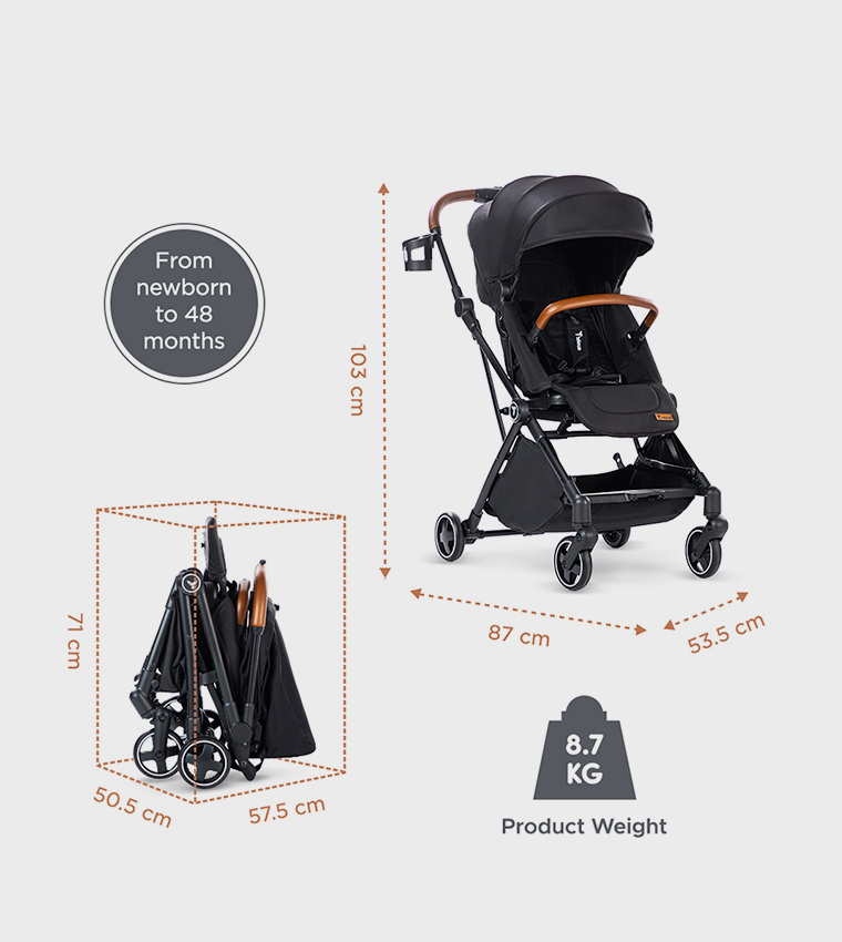 Compacto Auto Fold 360° Reversible Stroller