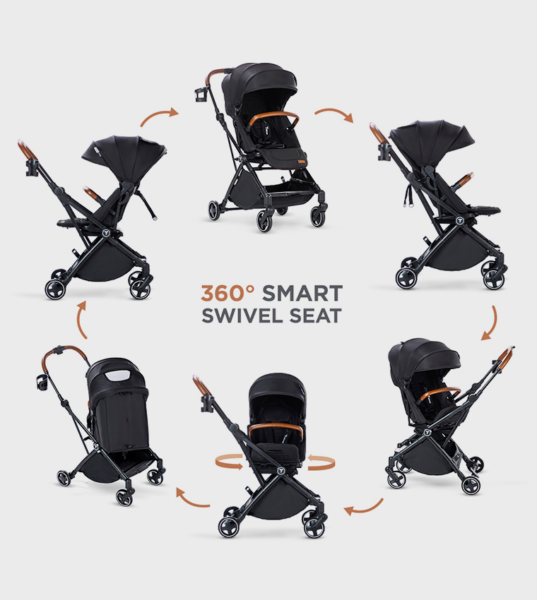 Compacto Auto Fold 360° Reversible Stroller