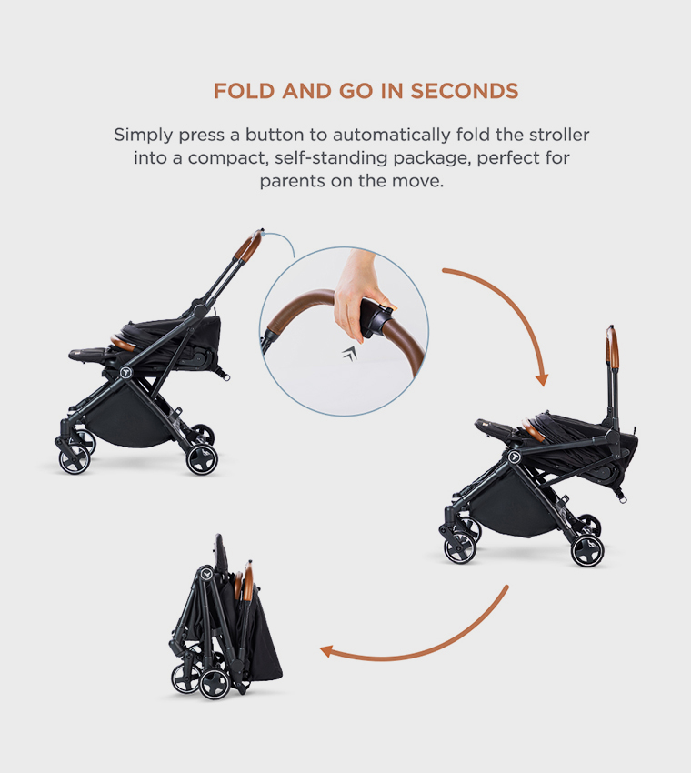 Compacto Auto Fold 360° Reversible Stroller